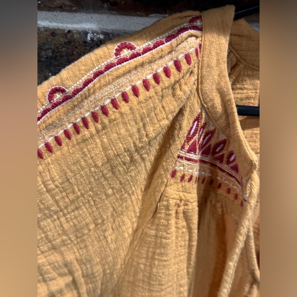 Code x Mode Embroidered Tiered Dress Orange size large tunic #tunic - Picture 3 of 6